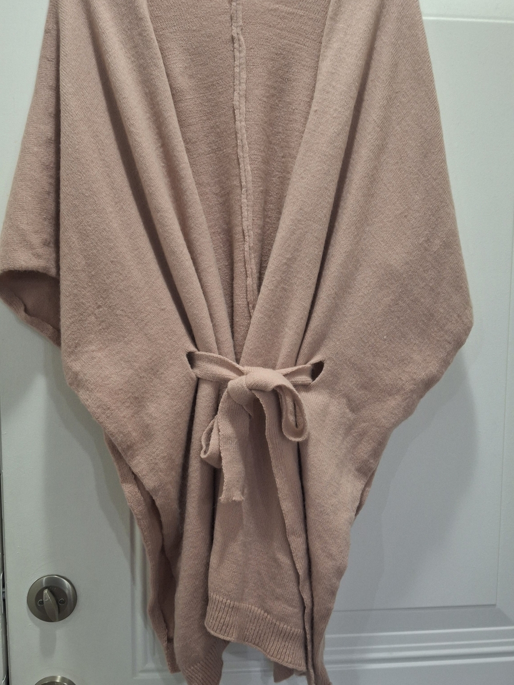 Women's Cream Knit Tie-Waist Wrap - Brand